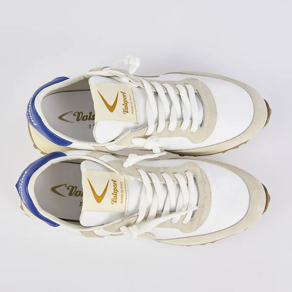 VALSPORT - START HERITAGE LEATHER SUEDE BIANCO BLU