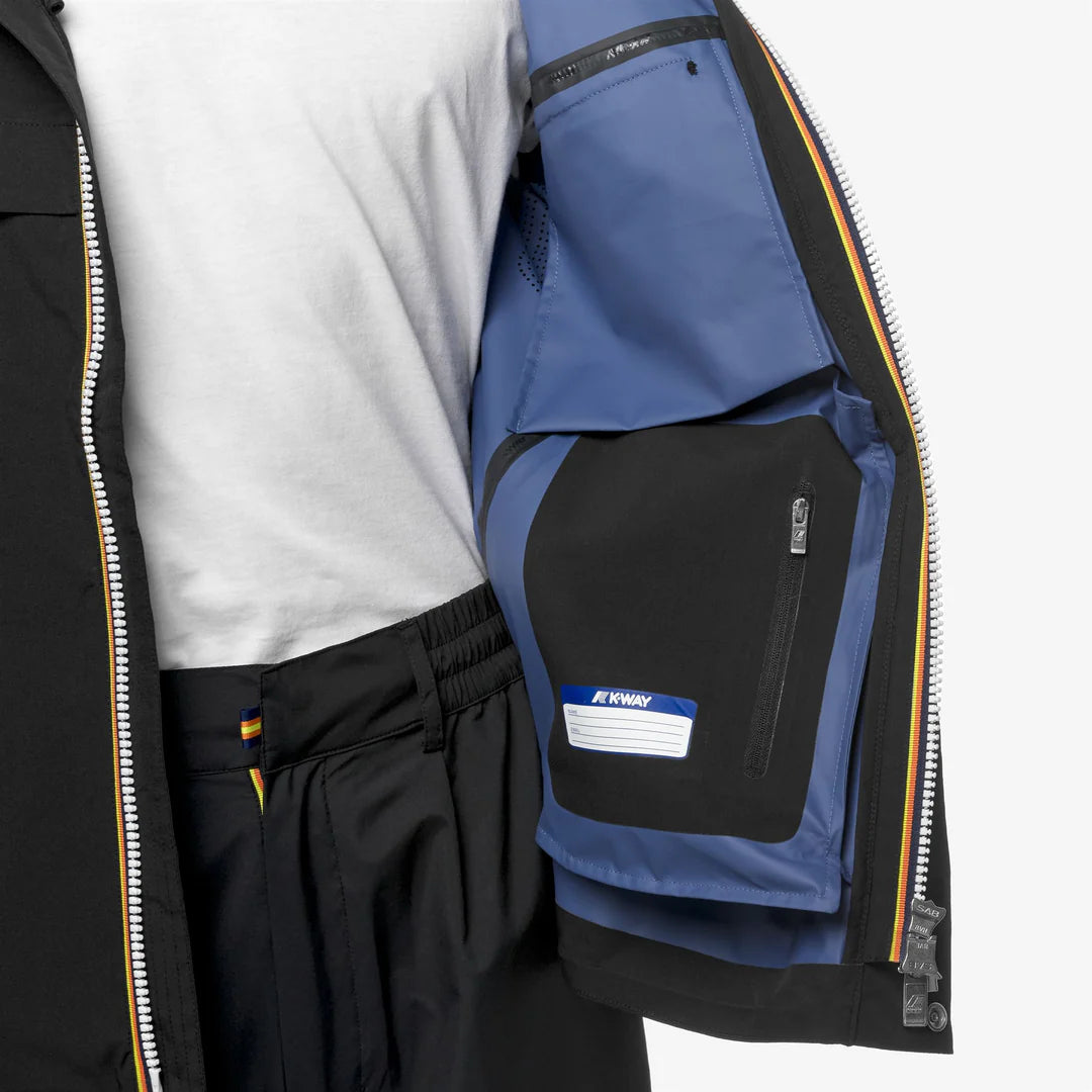 K-WAY ARNAUD ECO SD CONTRAST BLACK P-BLUE F