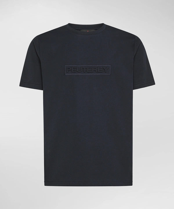 PEUTEREY T-SHIRT CON SCRITTA IN RILIEVO