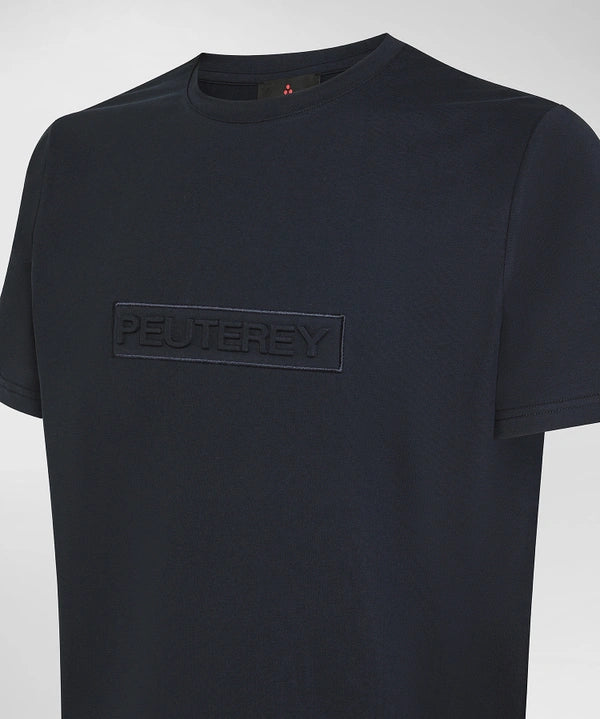 PEUTEREY T-SHIRT CON SCRITTA IN RILIEVO